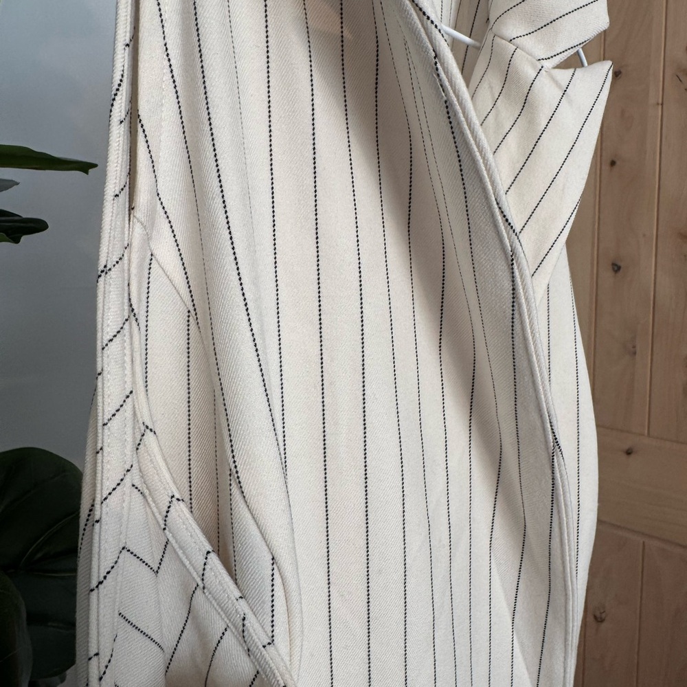 A New Day White and Black Striped Jumpsuit - Picture 2 of 5